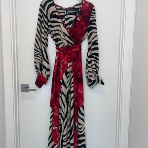 Print maxi dress